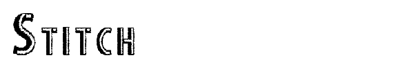 Stitch font