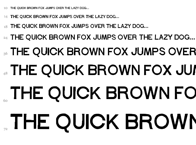 St?hr Numbers font waterfall