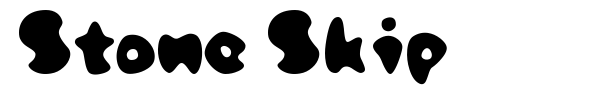 Stone Skip font