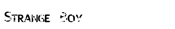 Strange Boy font preview