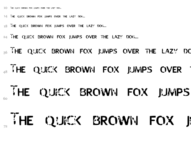 Strange Boy font waterfall