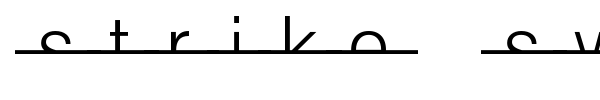 Strike Swiss font