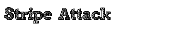 Stripe Attack font