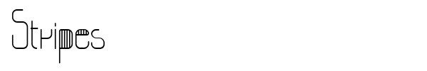 Stripes font