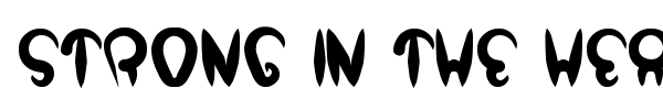 Strong in the heart font