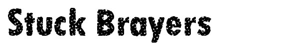 Stuck Brayers font
