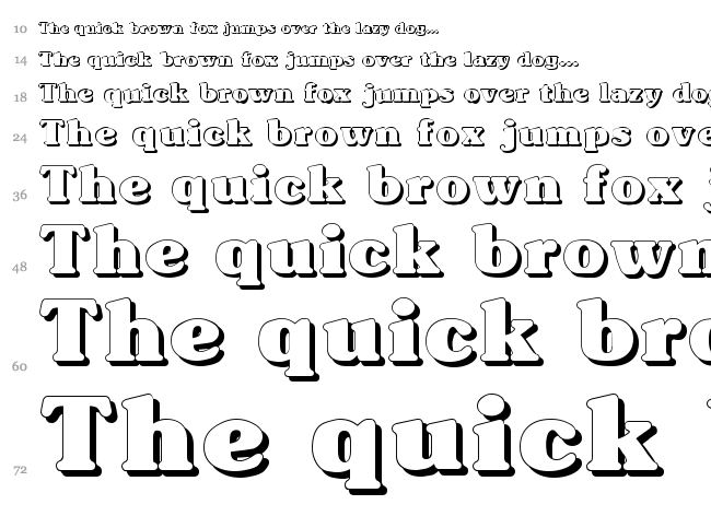 Subway font waterfall