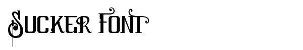 Sucker Font font