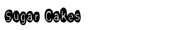 Sugar Cakes font