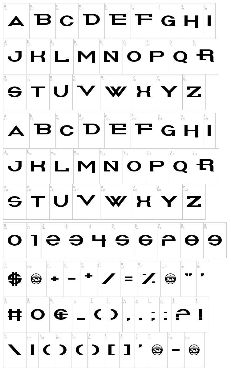 Summoners font map