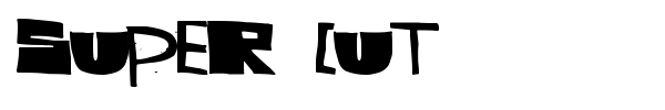 Super Cut font