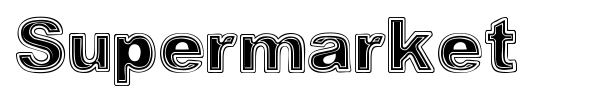 Supermarket font