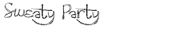 Sweaty Party font