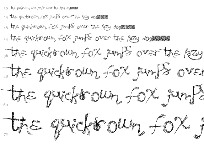 Sweaty Party font waterfall