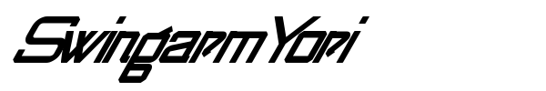 Swingarm Yori font