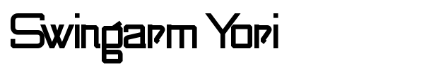 Swingarm Yori font preview