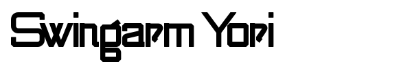 Swingarm Yori font preview