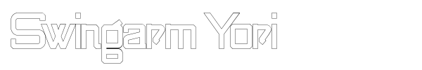 Swingarm Yori font preview