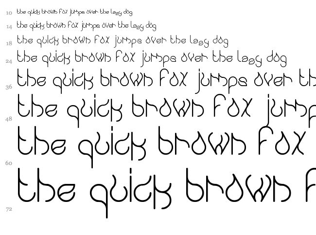 Swingingswan font waterfall