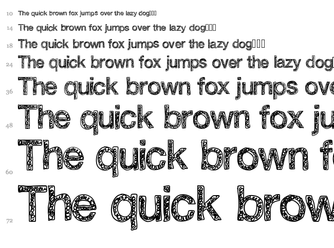 Swirlvetica font waterfall
