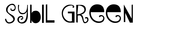 Sybil Green font
