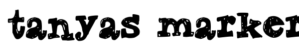 Tanyas Marker font