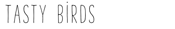 Tasty Birds font
