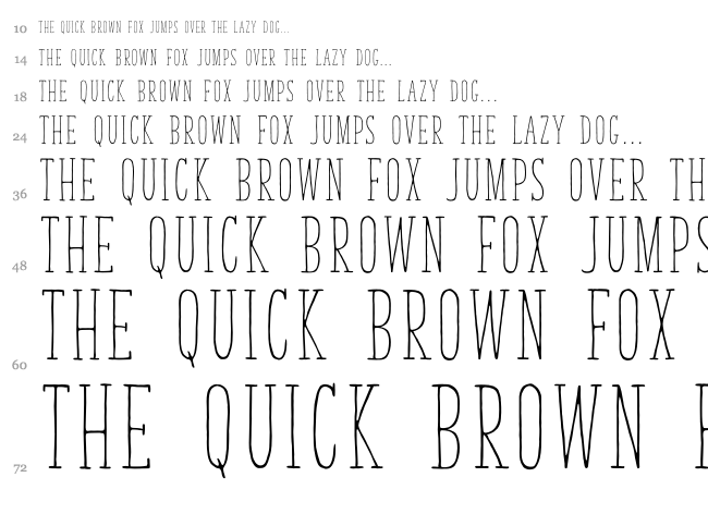 Tasty Birds font waterfall