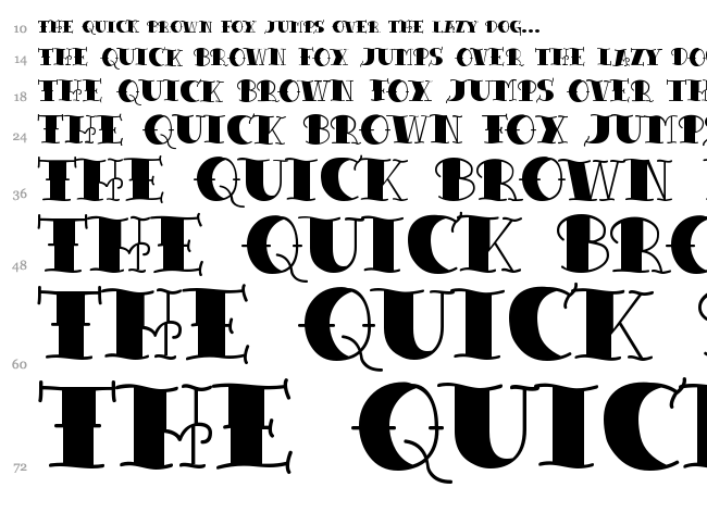 Tattoo Lettering font waterfall