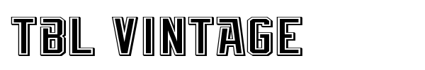 TBL Vintage font