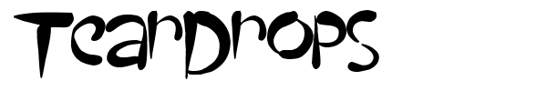 TearDrops font