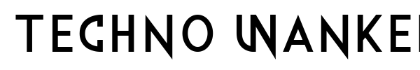 Techno Wanker font