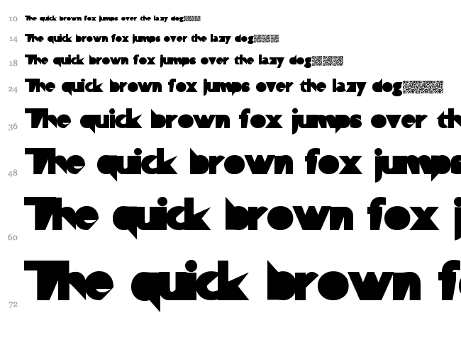 Technophilia font waterfall