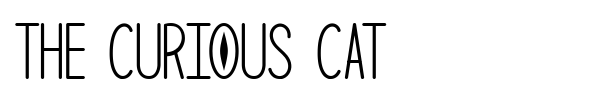 The Curious Cat font