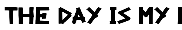 The Day Is My Enemy font