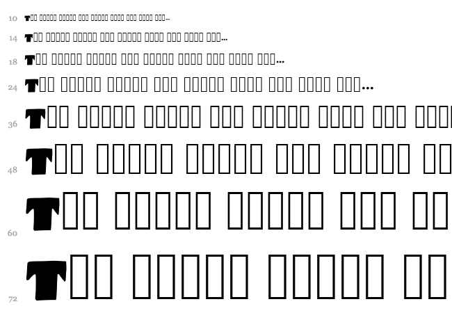 The Glitch Mob font waterfall