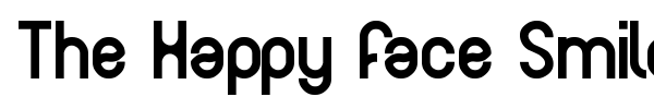 The Happy Face Smile font