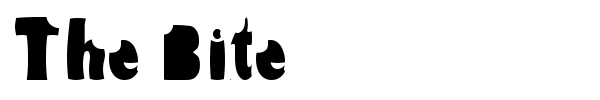 The Bite font