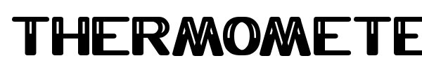 Thermometer font
