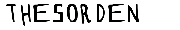 Thesorden font