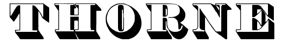 Thorne Shaded font