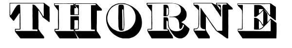 Thorne Shaded font preview