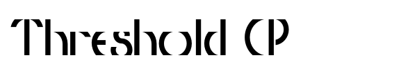 Threshold CP font preview