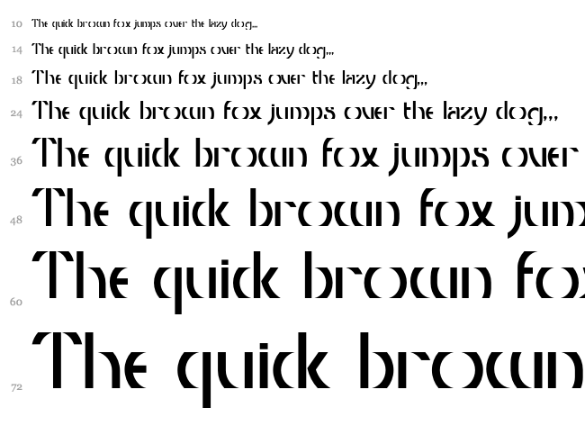 Threshold CP font waterfall