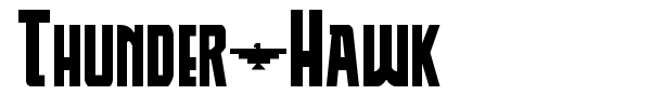 Thunder-Hawk font preview