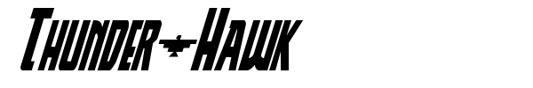 Thunder-Hawk font preview