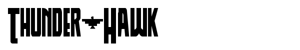 Thunder-Hawk font preview