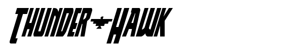 Thunder-Hawk font preview