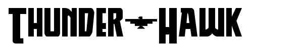 Thunder-Hawk font preview