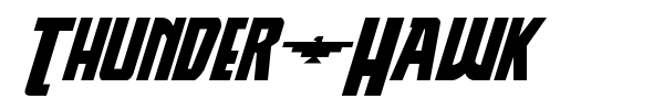 Thunder-Hawk font preview